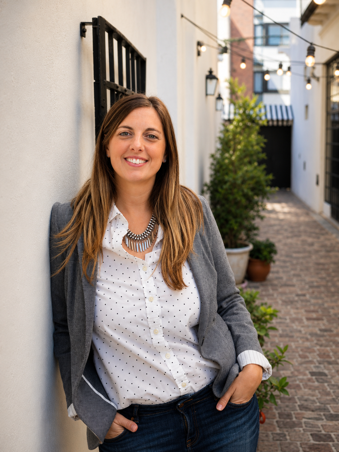 Julieta, anfitriona de Las Delias